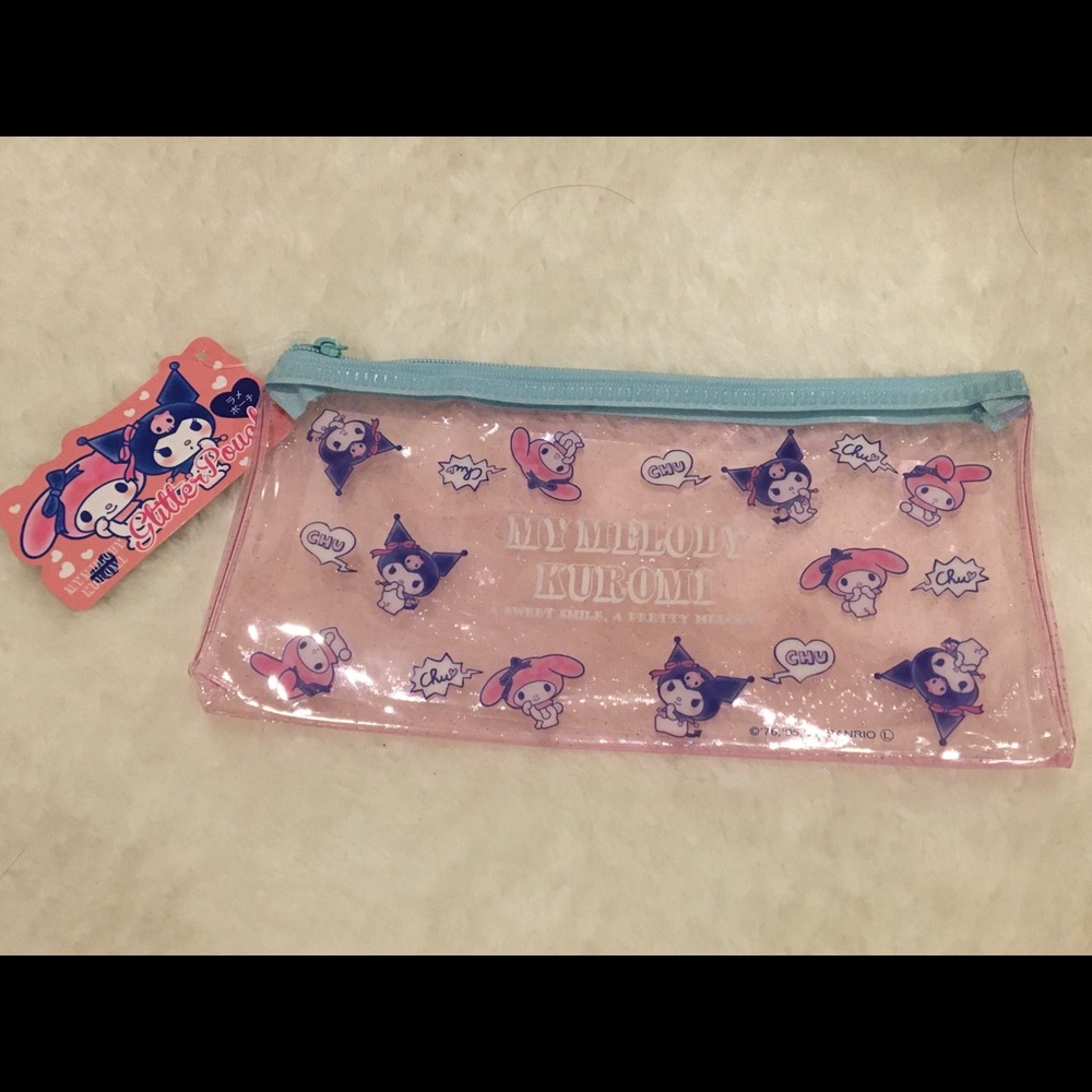 Sanrio My Melody Kuromi Glitter Pouch